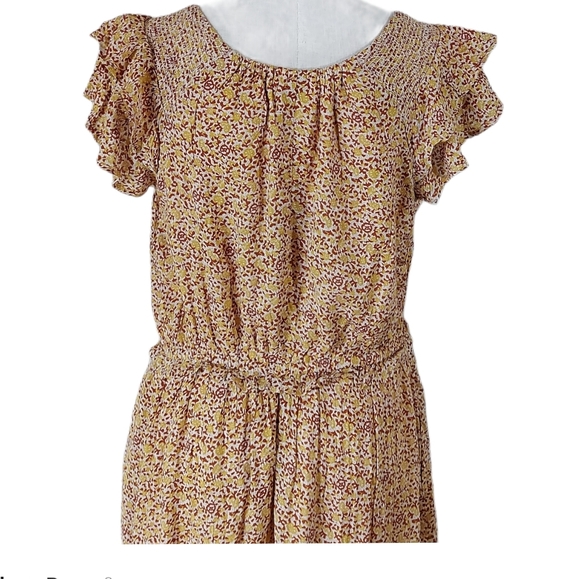 Universal Thread, Floral Ruffle Sleeve, MIDI Dress - Picture 4 of 6